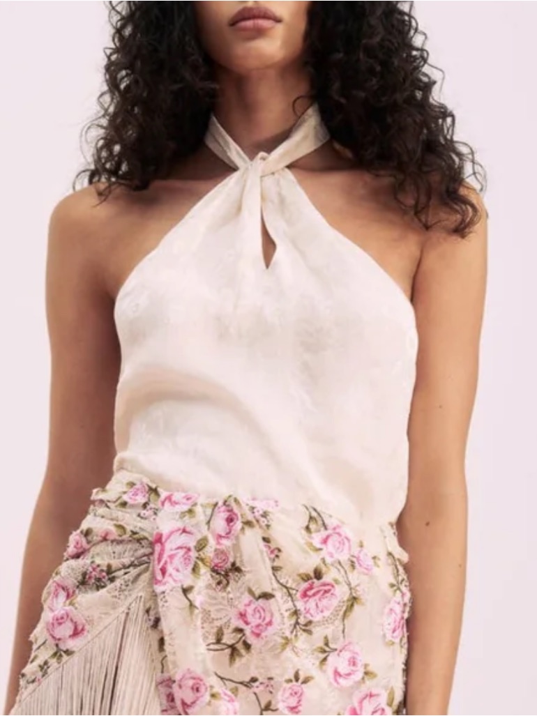 For Love And Lemons Silk Top